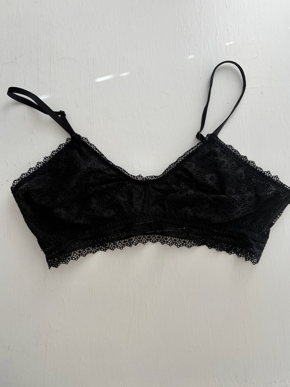 Victoria’s Secret Black Lace Bralette Medium